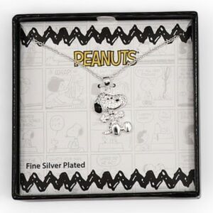 Peanut Snoopy Women's Fine Silver Plated Necklace